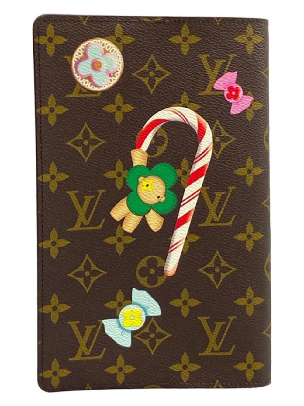 LOUIS VUITTON Notebook Cover MM Emily candy red Vivienne Agenda